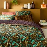 Gianni Floral 100% Cotton Satin 300 Thread Count Duvet Cover