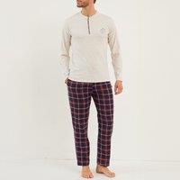 Cotton Grandad Collar Pyjamas with Long Sleeves