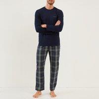 Cotton Crew Neck Pyjamas with Long Sleeves