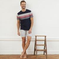 Striped Cotton Pyjamas with Short Sleeves