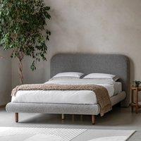 Wittman Textured Boucle Bed with Curved Headboard