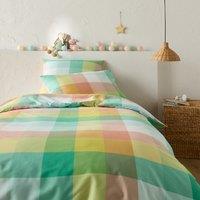 Ales Checked 30% Recycled Cotton Duvet Cover