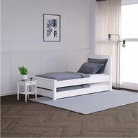 Painted Chevron Shaker Bed with Trundle Guest Bed