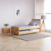 Wooden Guest Bed with Trundle