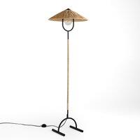 Mr Tanguy Metal & Raffia Floor Lamp