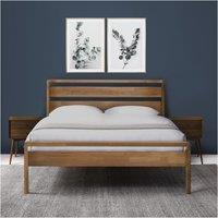 Skandi Mid Century Solid Wood Bed
