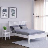 Painted Chevron Solid Wood Shaker Bed