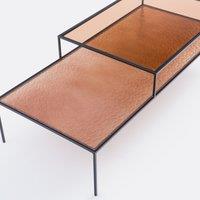 Erita Glass Double Top Coffee Table