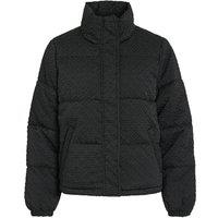 Textured Padded Jacket with High Neck