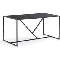 Abby Rectangular Metal Dining Table (Seats 6)