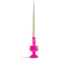 Pink October 14.5cm High Glass Candlestick
