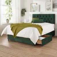 Olivier Velvet Divan Bed with 2 Drawers