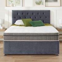 Oliver Velvet 4 Drawer Divan Bed and Pocket+ Memory Mattress Set