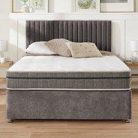 Grant Linen Divan Bed with 4 Drawers and Pocket+ Memory Mattress Set