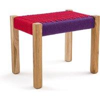 Keltan Solid Teak & Cotton Cord Small Bench