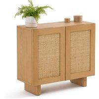 Arty Oak Veneer & Cane 2-Door Sideboard