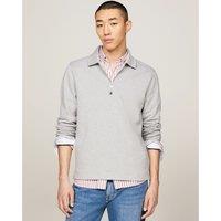 Half Zip Polo Sweatshirt in Cotton