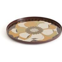 Solanne Floral Round Metal Tray