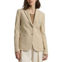 Anfisa Cotton Blazer in Straight Fit