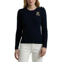 Montiva Cotton Jumper in Cable Knit with Crew Neck