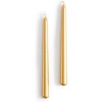 Set of 2 Caspar 25cm High Smooth Wax Candles