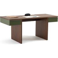 Siem 2-Drawer Walnut Veneer XL Desk