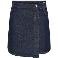 Denim Mini Skirt with High Waist