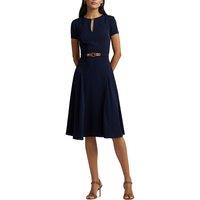 Mid-Length Skater Dress with Short Sleeves