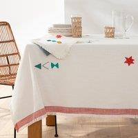 Imani 100% Cotton Embroidered Tablecloth