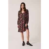 Eliota Printed Mini Dress with Long Sleeves