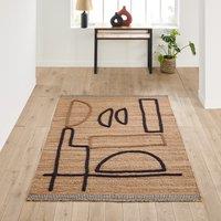 Euphie Woven Pattern Jute Rug