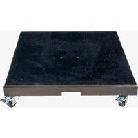 Modena Polished Black Granite 90kg Wheeled Parasol Base