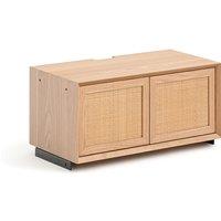 Gipey 70cm Oak Veneer & Canework Modular Storage Unit