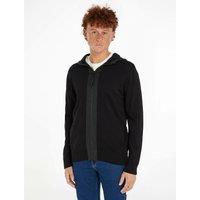 Cotton Hooded Jacket with Zip Fastening