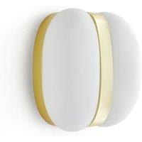 Sitira Brass & Opaline Glass Wall Light