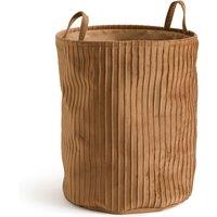 Velvetas Pleated Velvet Laundry Basket