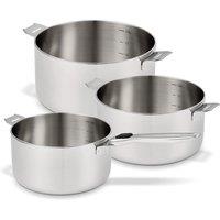 Set of 3 R'evolution Saucepans and Removable Handle