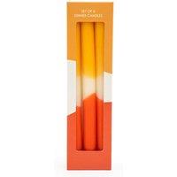 Set of 6 Two-Tone Dinner Candles