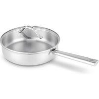 Cicla Stainless Steel Frying Pan with Glass Lid