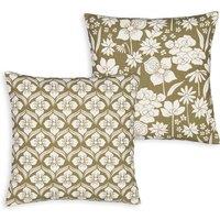 Set of 2 Dallas 40 x 40cm 100% Cotton Cushion Covers