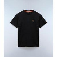 Cotton Badge T-Shirt with Short Sleeves