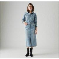 Denim Fitted Shirt Dress