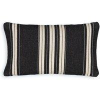 Minille Rectangular Striped Cotton & Jute Cushion Cover