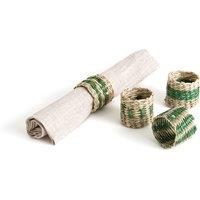 Set of 4 Jakar Woven Grass Napkin Rings