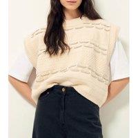 Olt Sleeveless Jumper in Chunky Cotton/Wool Knit