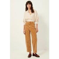 Velvet Cruise Cropped Trousers in Cotton with High Waist