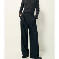 Emilio Striped Tailored Trousers with High Waist