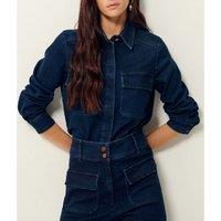 Guggen Denim Shirt with Long Sleeves