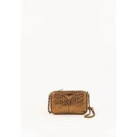 Divinou Shoulder Bag in Metallic Quilted Leather