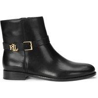 Brooke Ankle Boots in Smooth Leather with Flat Heel